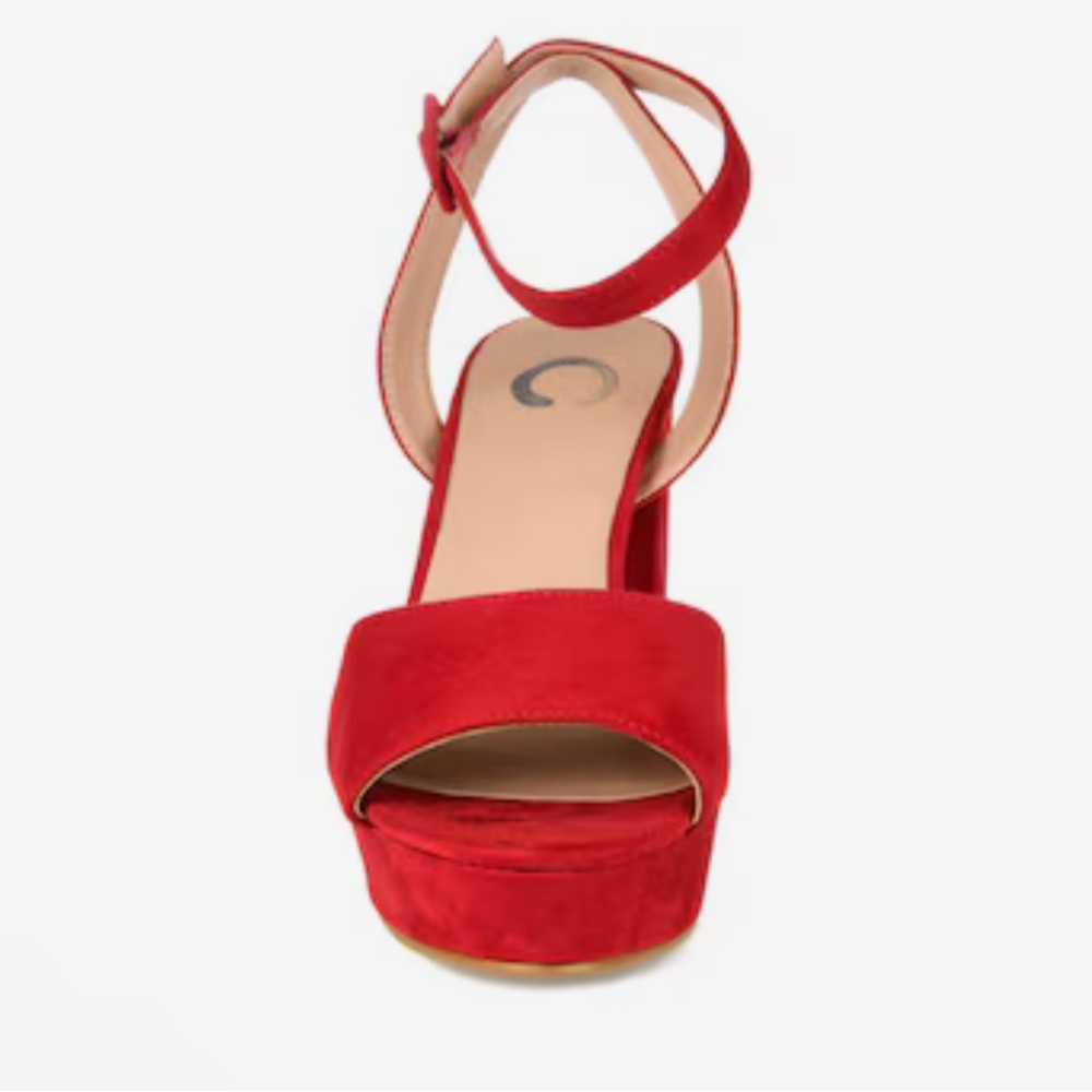 Journee Collection NAIRRI STRAPPY HEELS IN FAUX LEATHER - Picture 2 of 8